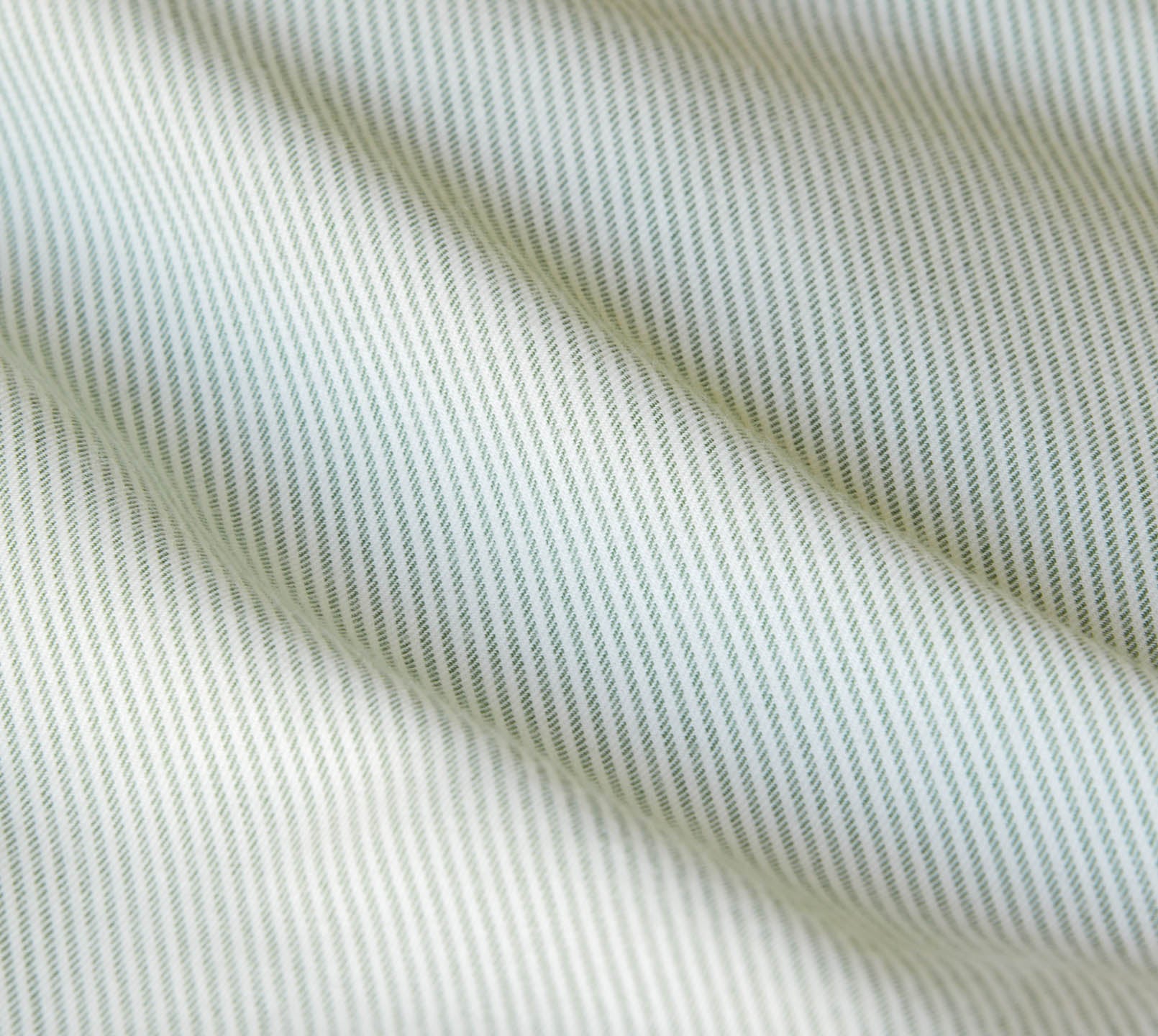 Softflanell Wende Bettwäsche Tender Tannengrün in Uni Streifen Material #farbe_Tender Tannengrün