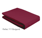 Jersey Spannbettlaken Farbe Dunkelrot Burgund Stapel #farbe_Burgund 