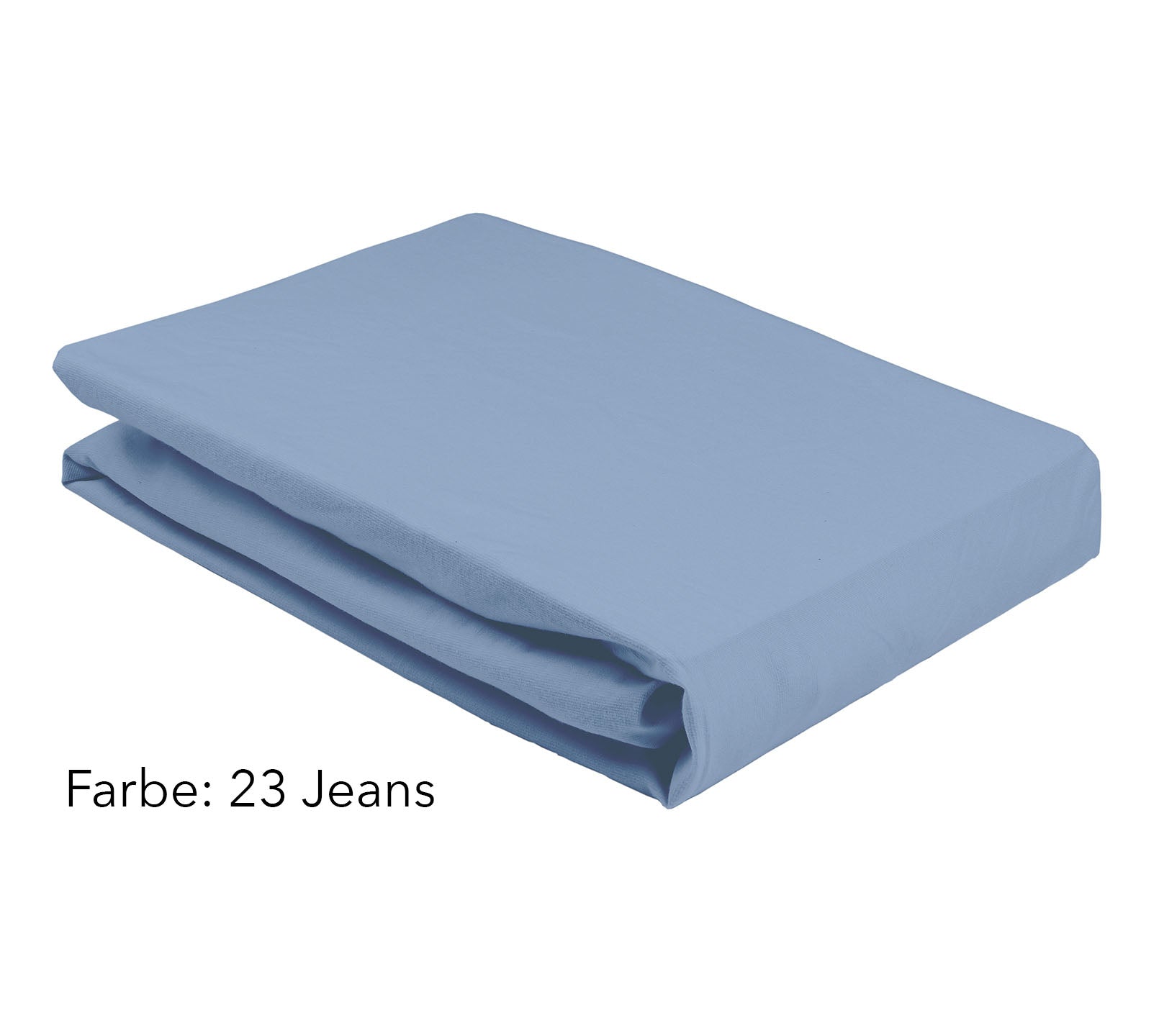 Jersey Spannbettlaken Farbe Jeans Graublau