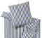 Web Perkal Kinderbettwäsche Happy Stripe in Dunkelblau Streifen Pandabärstickmotiv Freisteller #farbe_Dunkelblau
