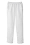 Halbleinen Homewear Pant Long in Weiß Freisteller #farbe_Weiß