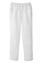 Halbleinen Homewear Pant Long in Weiß Freisteller #farbe_Weiß #farbe_Weiß