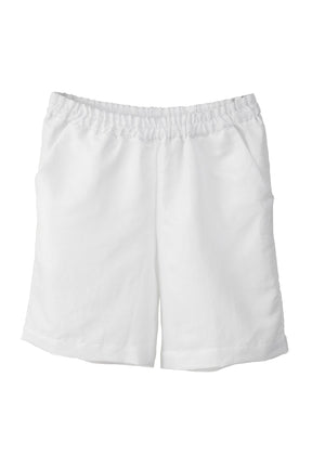 Halbleinen Homewear Shorts in Weiß Freisteller 