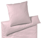 Jersey Bettwaesche Sister Stripe in Rose Streifen Freisteller #farbe_Rose