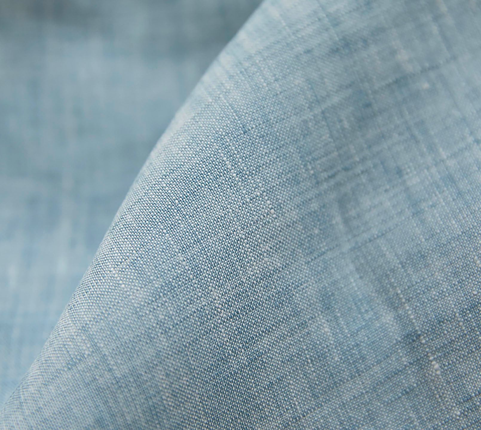 Leinen Bettwaesche Pure in Pastell-Grün Uni Detail #farbe_Pastell-Grün