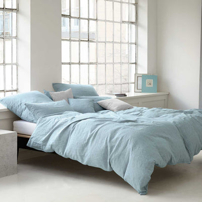 Leinen Bettwäsche Pure in Pastell-Grün Uni Schlafzimmer #farbe_Pure Pastell-Grün