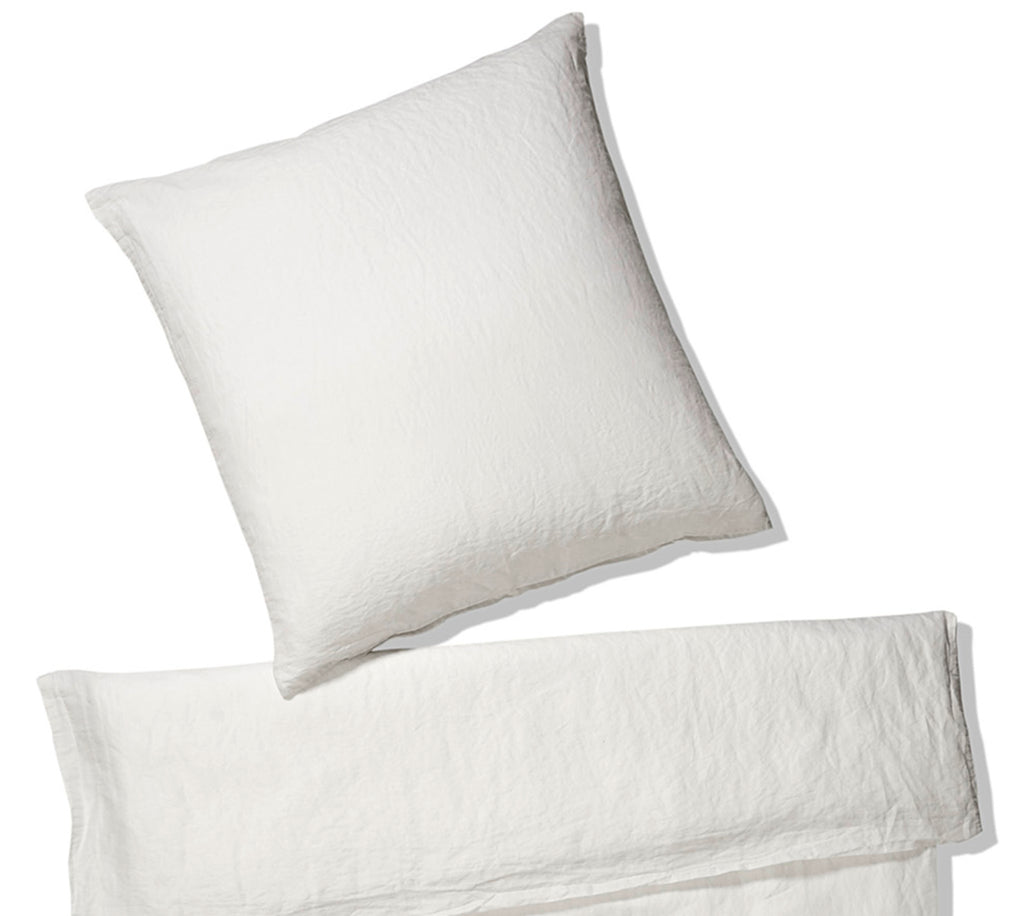 Leinen Bettwäsche Pure in Weiß Uni Freisteller #farbe_Weiß
