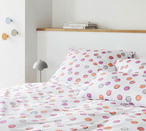 Mako Batist Bettwaesche Float in Rot Bett 